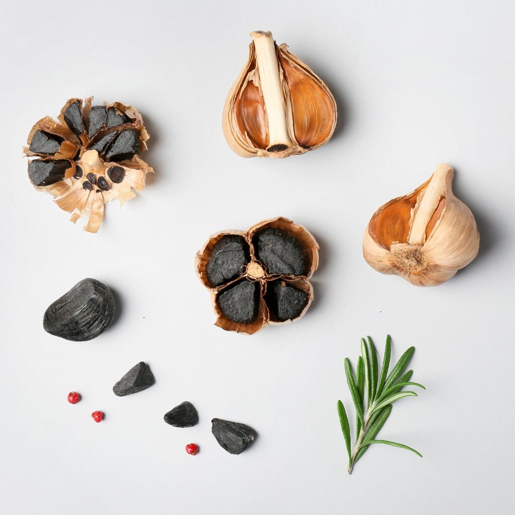What Is Black Garlic? (+ How To Use It) featuring Raw Organic Black Garlic with Rosemary