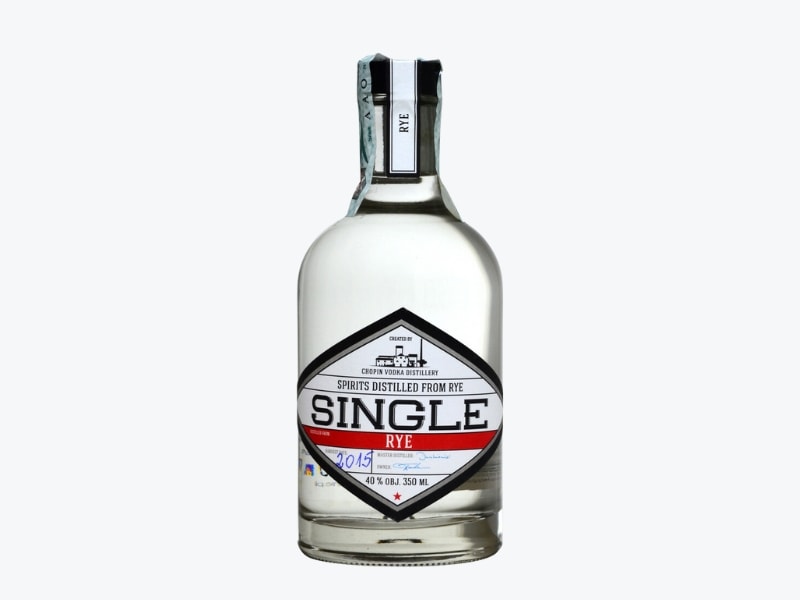 Bottle of Single Rye Vodka