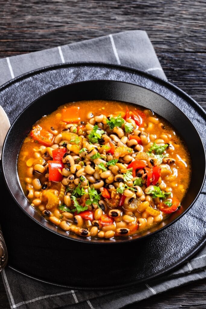 Savory and Spicy Hoppin John with Black-Eyed Peas