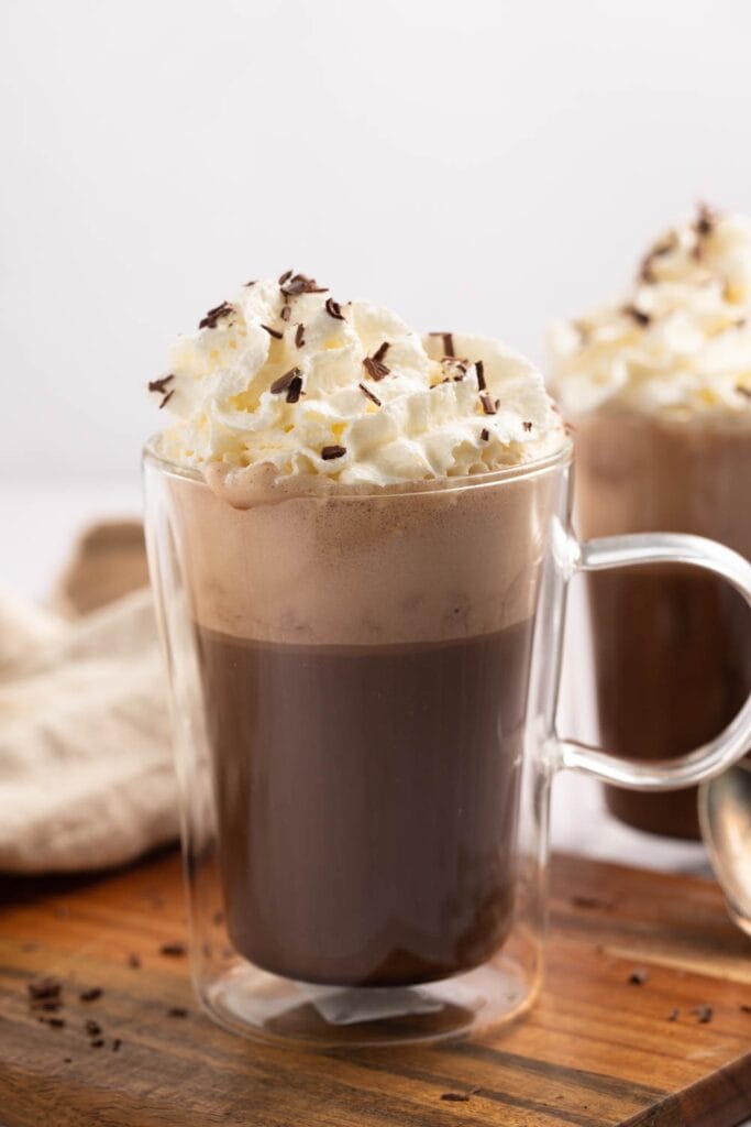 Sweet Chocolatey Chocolate Coffee with Whipped Cream