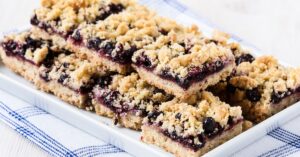 Sweet and Crumbly Huckleberry Bars