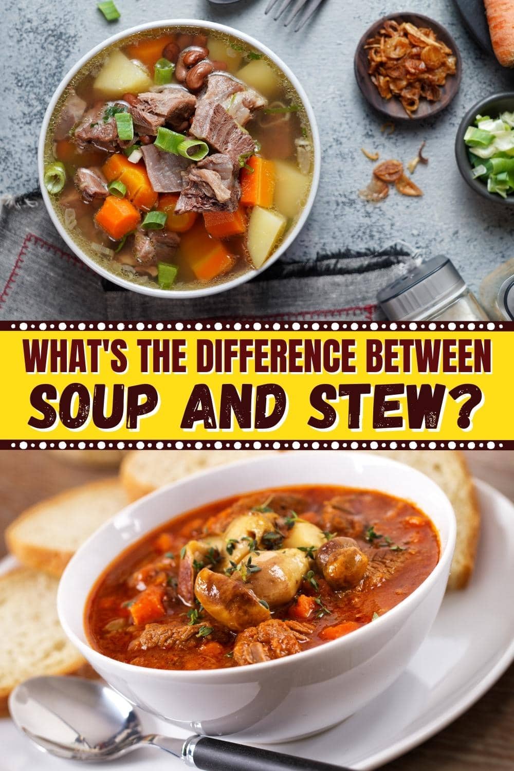 What is the difference between soup and stew? - The diner