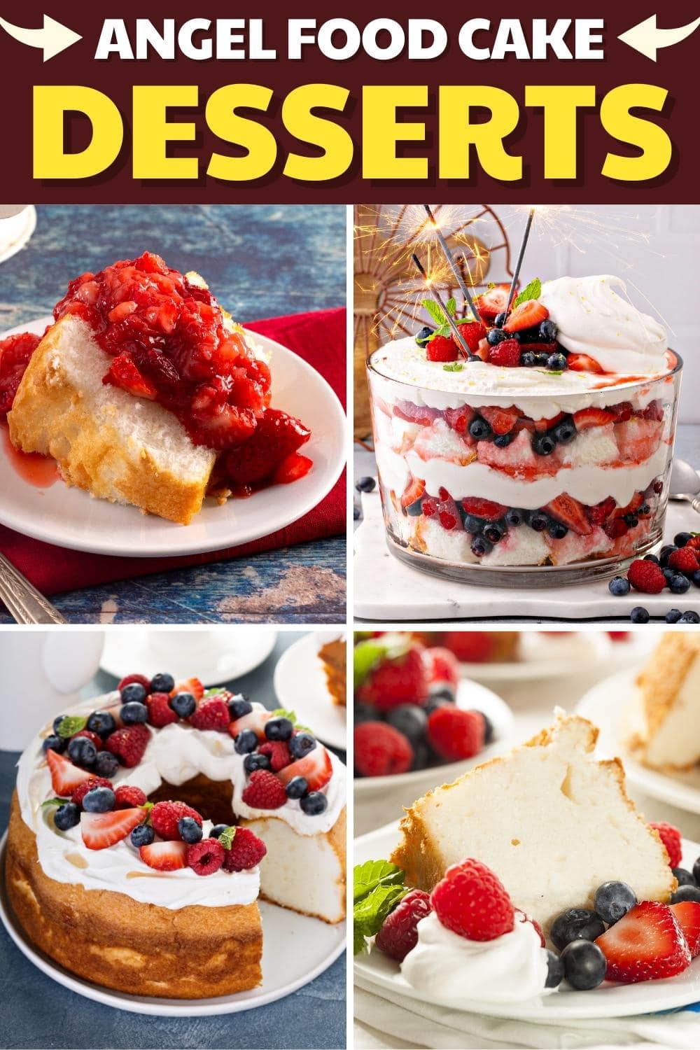 25 Easy Angel Food Cake Desserts - Insanely Good