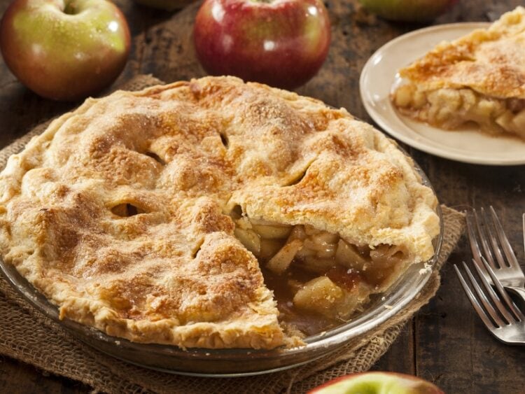 how long do you bake apple pie at 350
