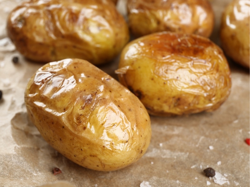 Baked Potatoes in a Parchment Paper