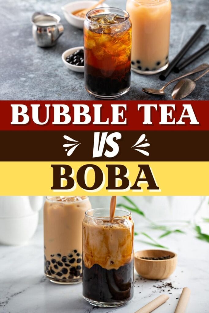 Bubble Tea vs Boba