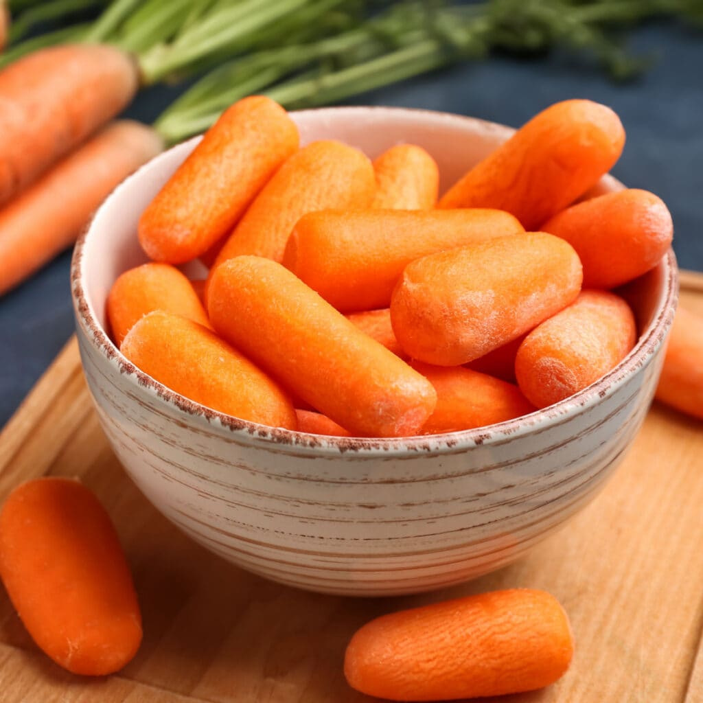A Bowl of Peeled Carrots
