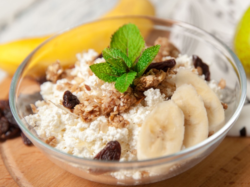 Cottage Cheese with Fruits and Nuts