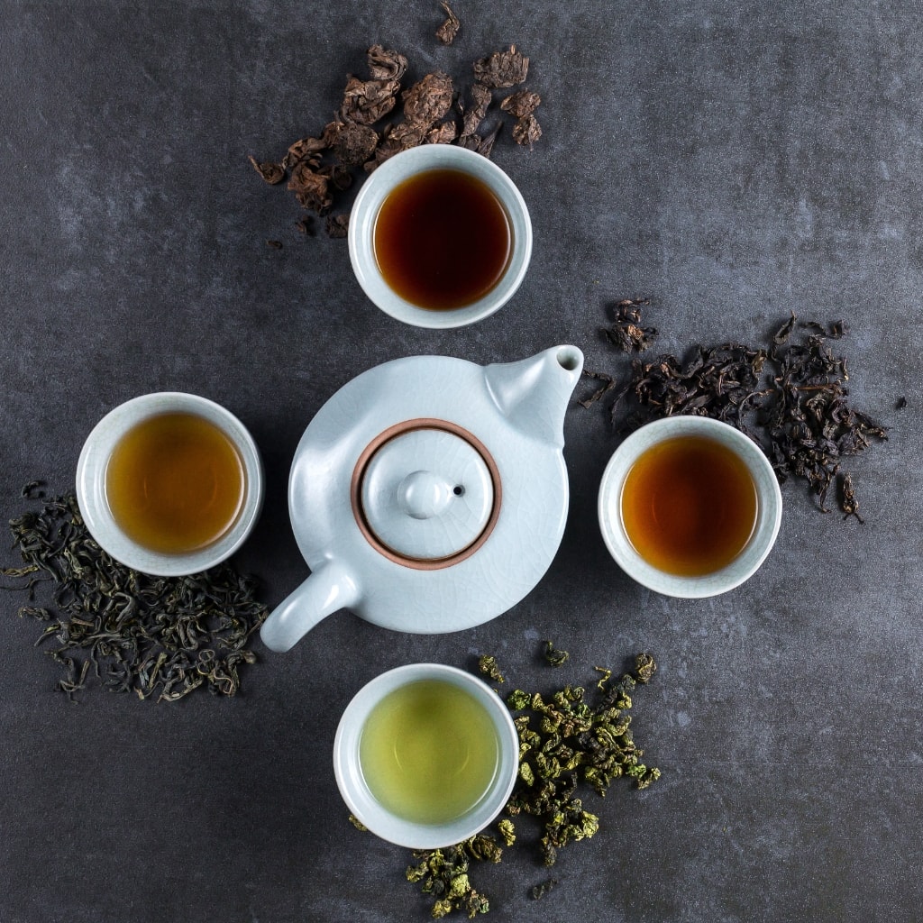Different Types of Tea: Green, Black and White