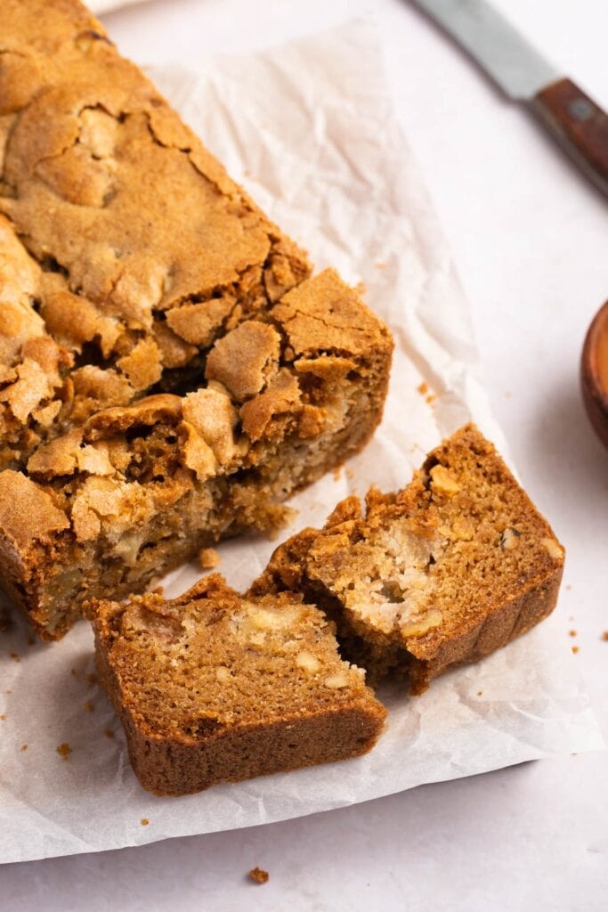 Homemade Apple Bread with Nuts and Cinnamon