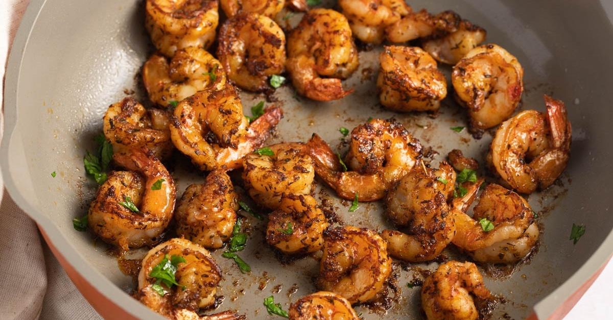 Homemade Bold and Spicy Cajun Shrimp with Herbs