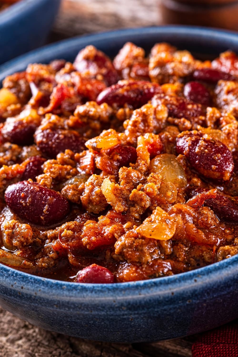 Homemade Chili with Beans and Ground Beef