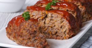 Homemade Meatloaf with Ketchup