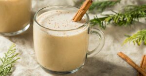 Homemade Puerto Rican Coquito with Cinnamon