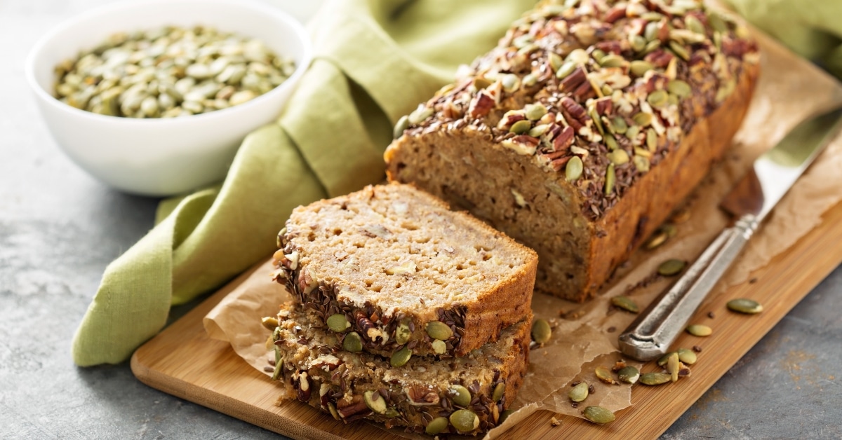 Homemade Rye Bread with Pistachio Nuts