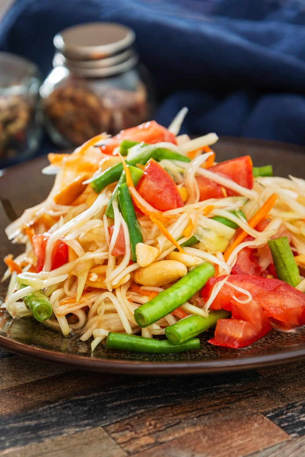 23 Best Papaya Recipes To Make At Home Insanely Good   Papaya Salad With Green Beans And Tomatoes 