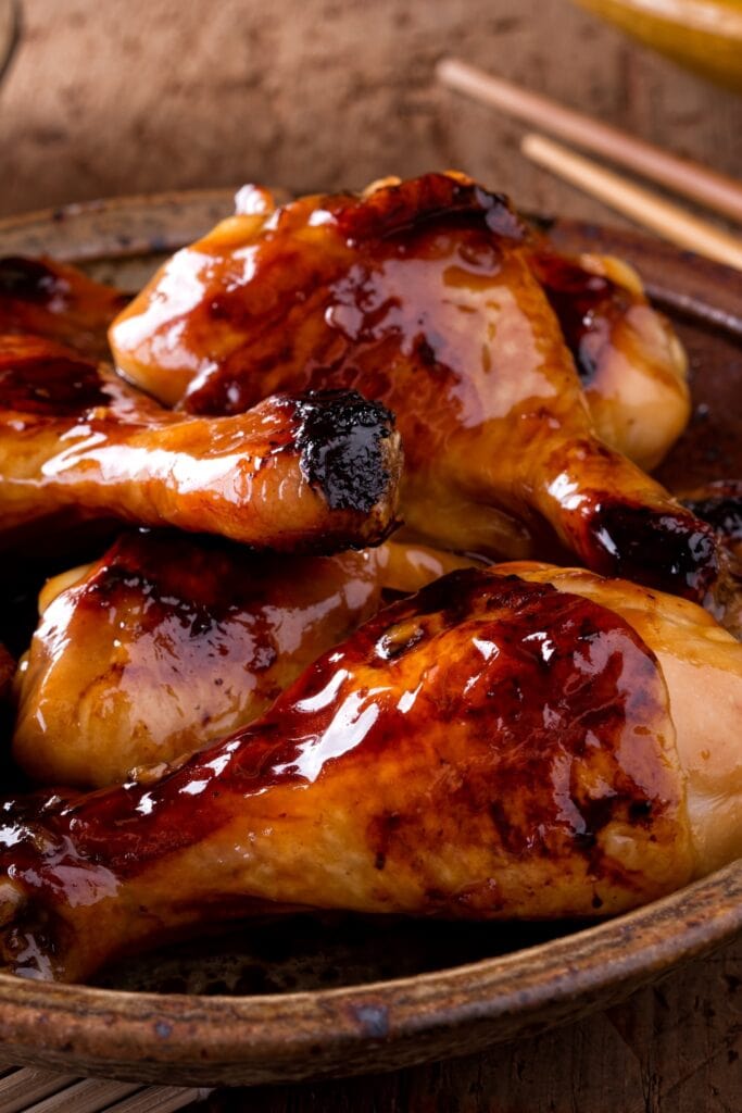 Smoked BBQ Chicken Legs with Sauce