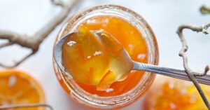 Tasty Marmalade Orange Jam in a Glass