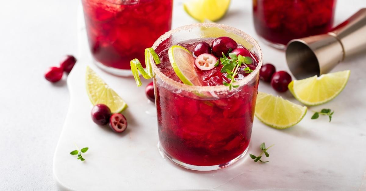 Thanksgiving Lime and Cranberry Cocktail with Vodka