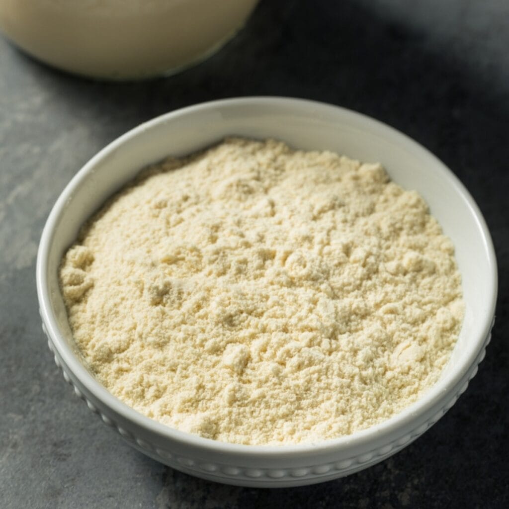 Vanilla Powder in a White Dish
