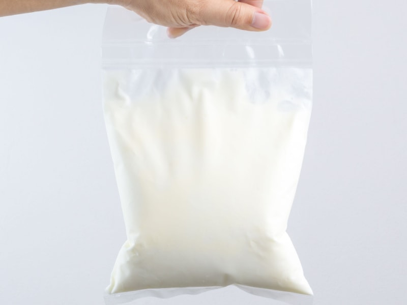 Yogurt in Freezer Bag