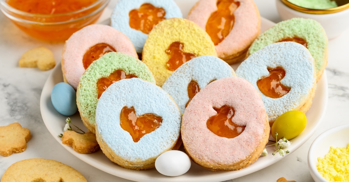 Apricot Linzer Cut-Out Cookies