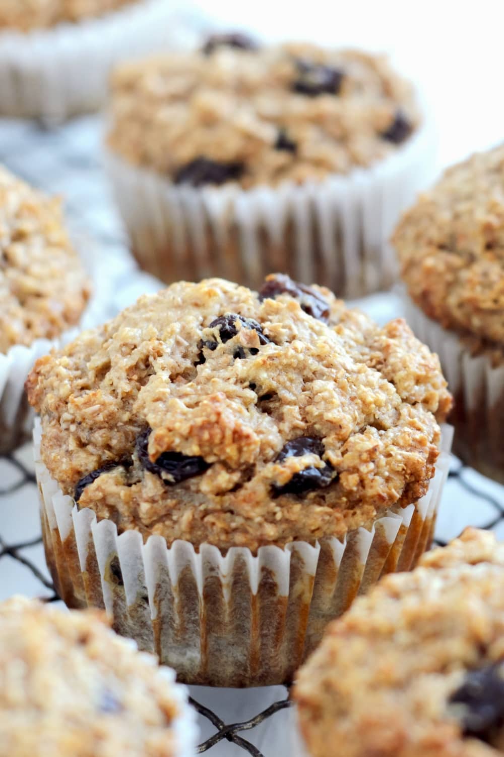 Baked Wholewheat Bran Muffins with Raisins