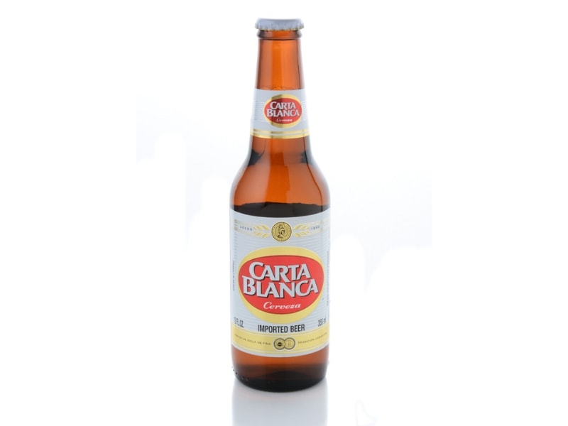 Brown Glass Bottle of Carta Blanca Beer