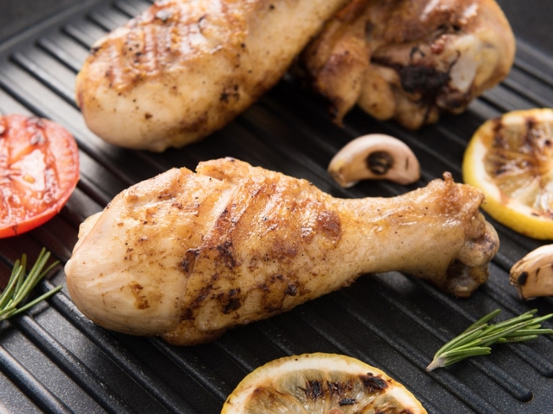 Chicken Cuts on a Grill Pan