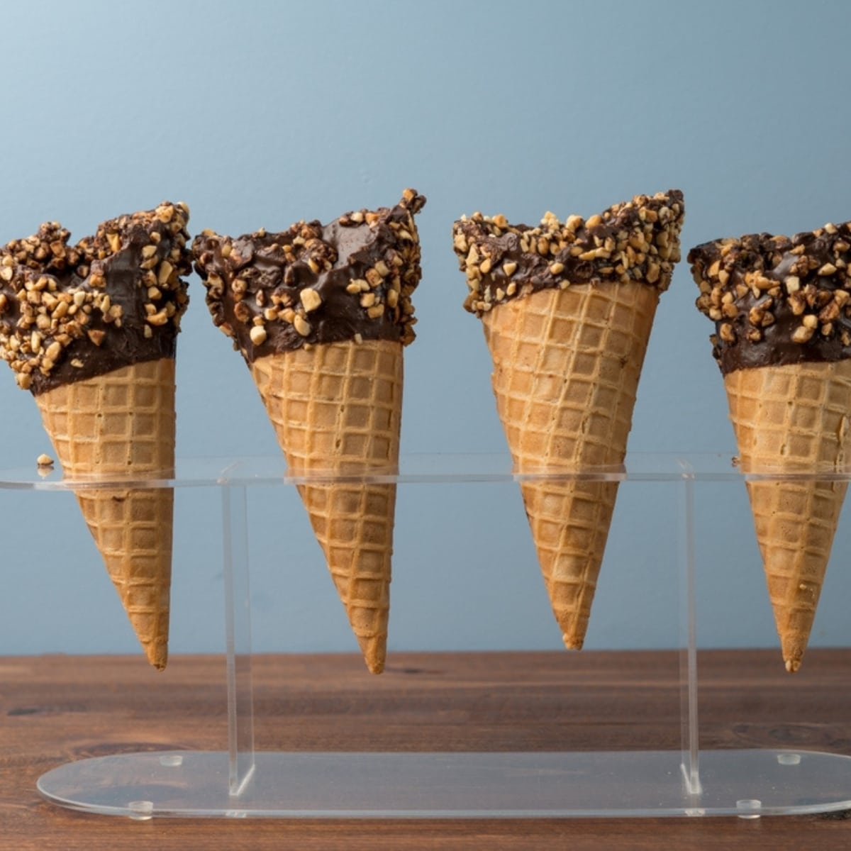 Chocolate Dipped Waffle Cones