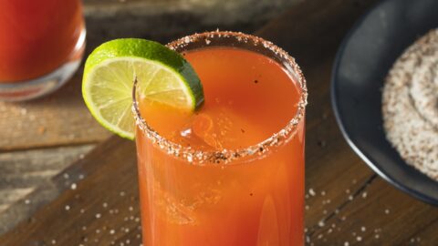 Homemade Boozy and Refreshing Michelada with Lime