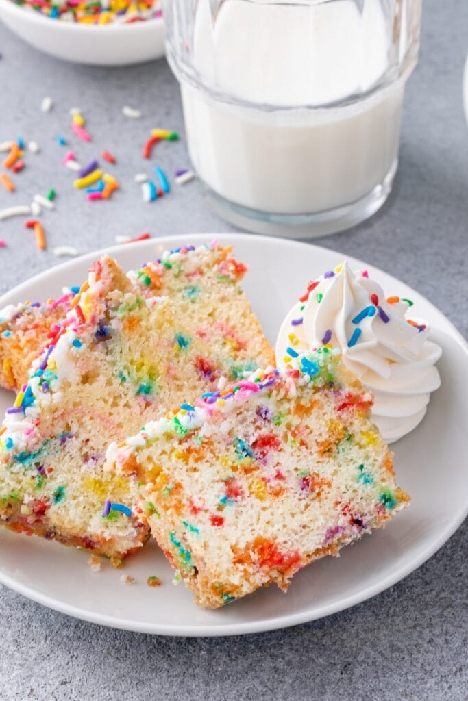 Homemade Funfetti Bread with Whipped Cream