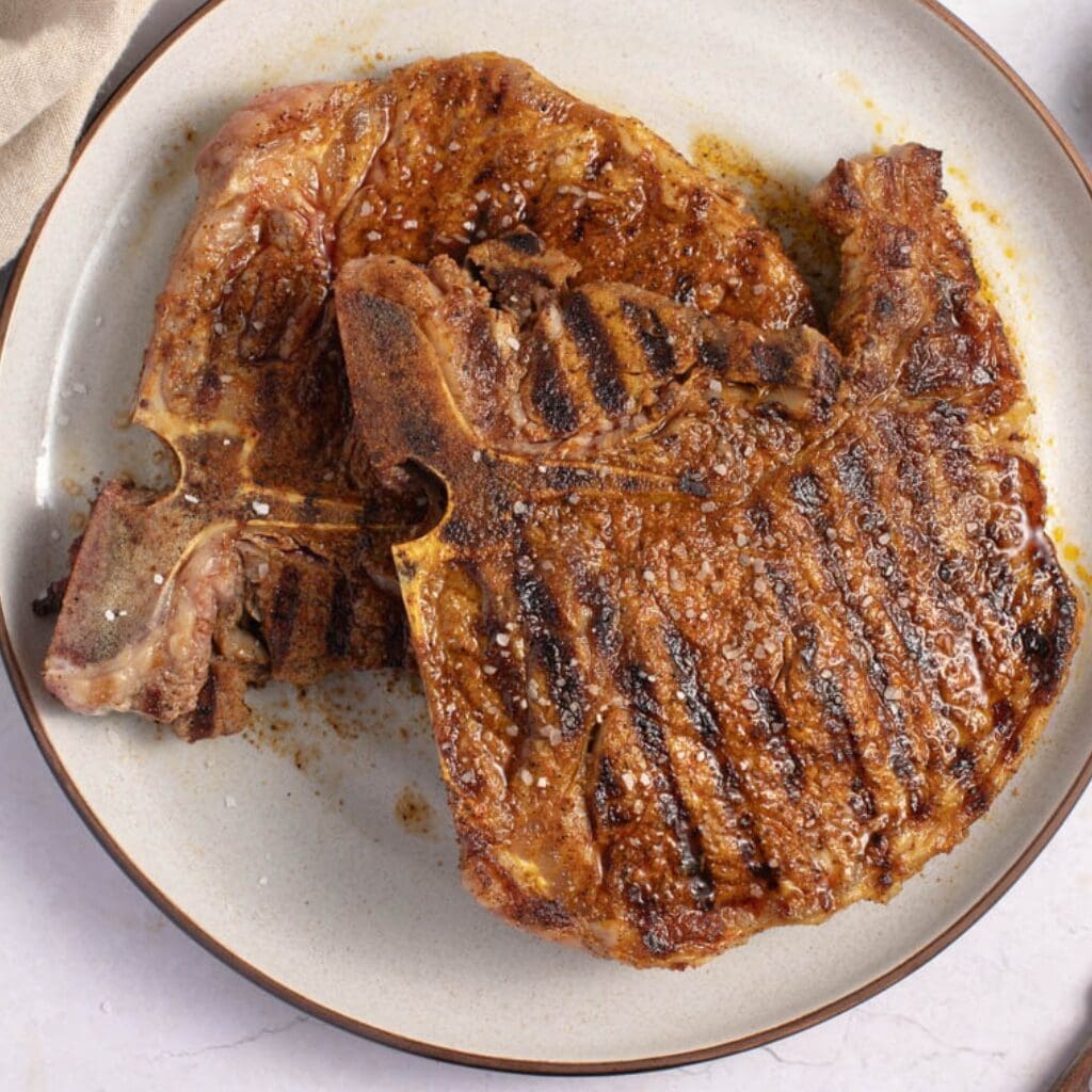 Homemade Grilled T-Bone Steak
