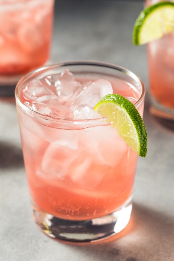 15 Easy Pink Whitney Drink Recipes featuring Homemade Pink Whitney and Vodka with Lime