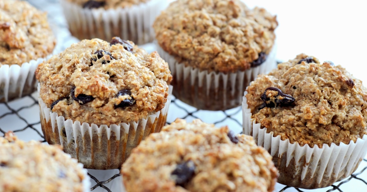 Homemade Raisin Bran Muffins with Cereals