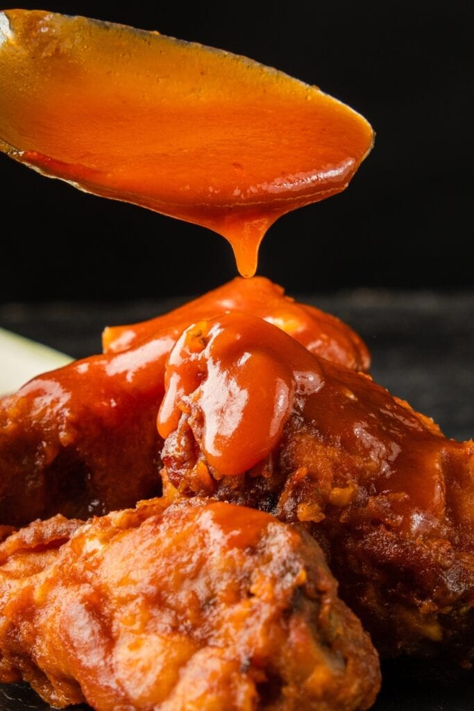 Homemade Spicy Buffalo Wings with Sauce