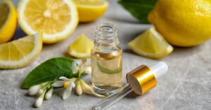Homemade Lemon Extract in a Bottle