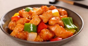 Homemade Sweet and Sour Pork with Bell Peppers