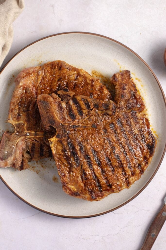Juicy Homemade Grilled T-Bone Steak