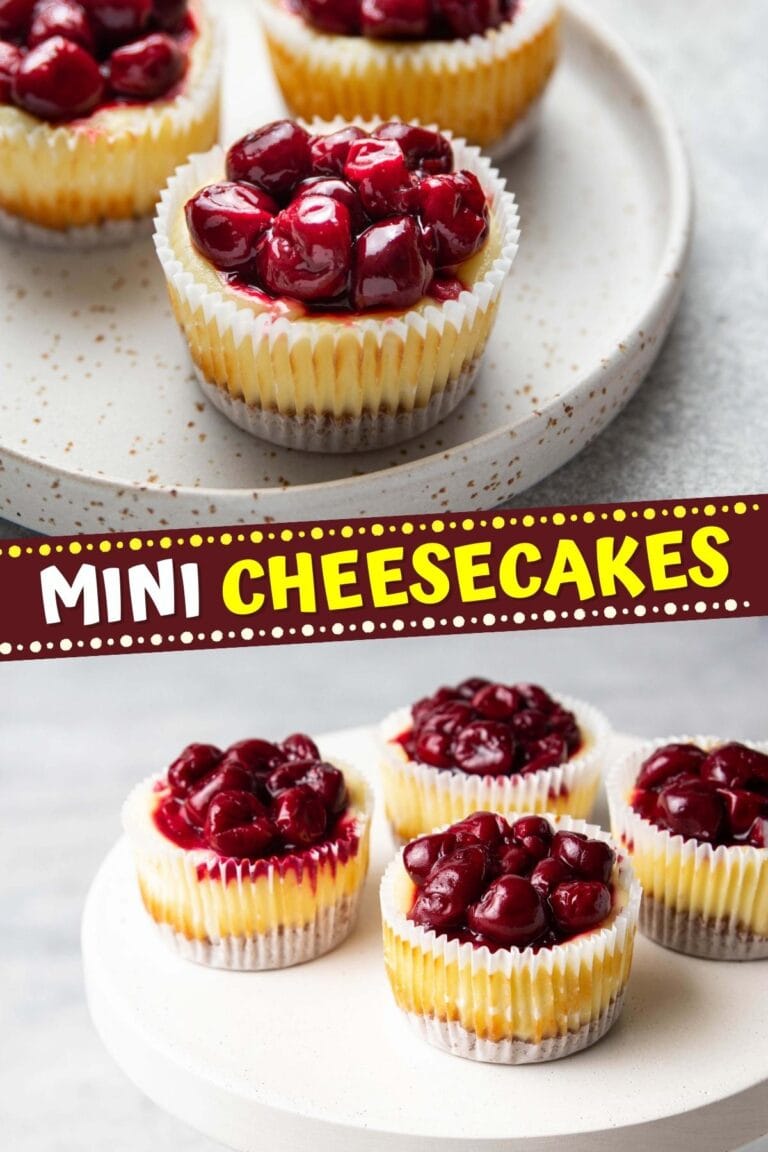 Easy Mini Cheesecakes (The Best Recipe!) - Insanely Good