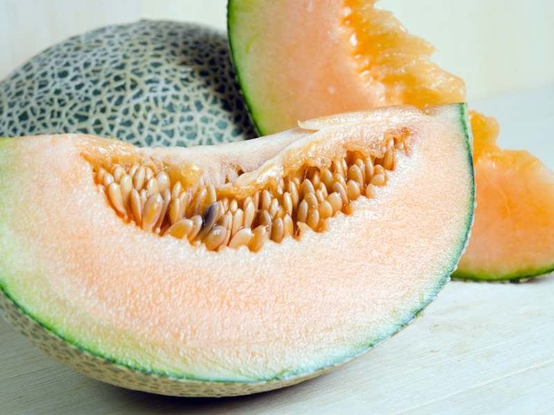 Sliced Ripe Persian Melon