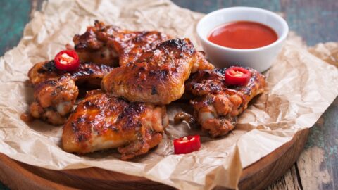 Smoked BBQ Chicken Thighs with Sauce