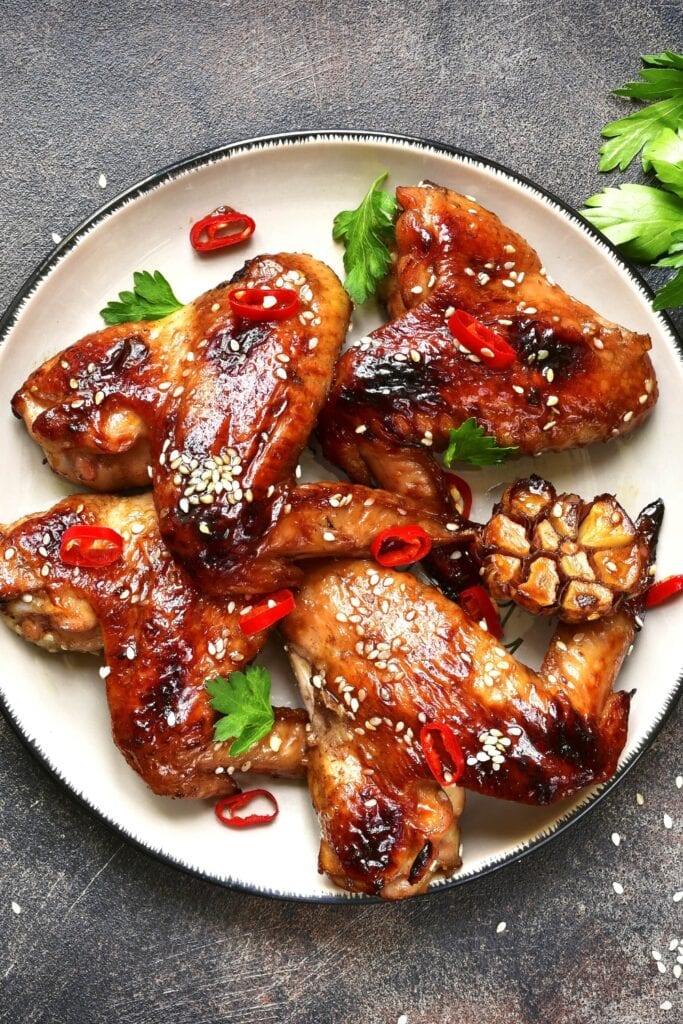 Spicy Chicken Wings with Teriyaki Sauce