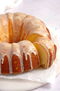 Sweet Homemade Orange Glazed Icing Featuring Homemade Bundt Cake