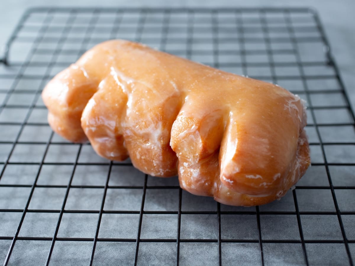 Glazed Bear Claw Donuts
