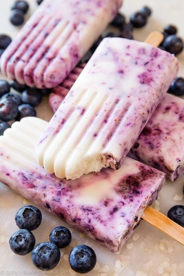 Blueberry Yogurt Swirl Pops