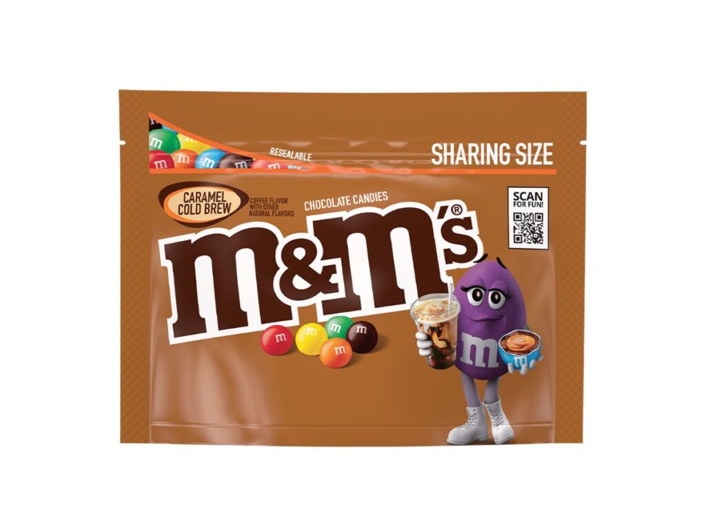 M&M New Flavor Chocolate Candy Sharing Size Pack (Mint)