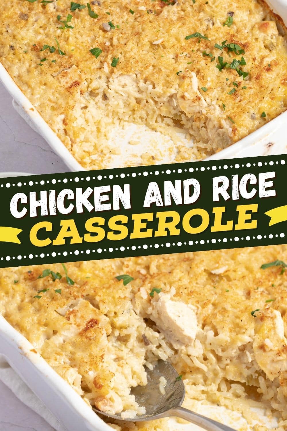 Chicken and Rice Casserole (Old-Fashioned Recipe) - Insanely Good