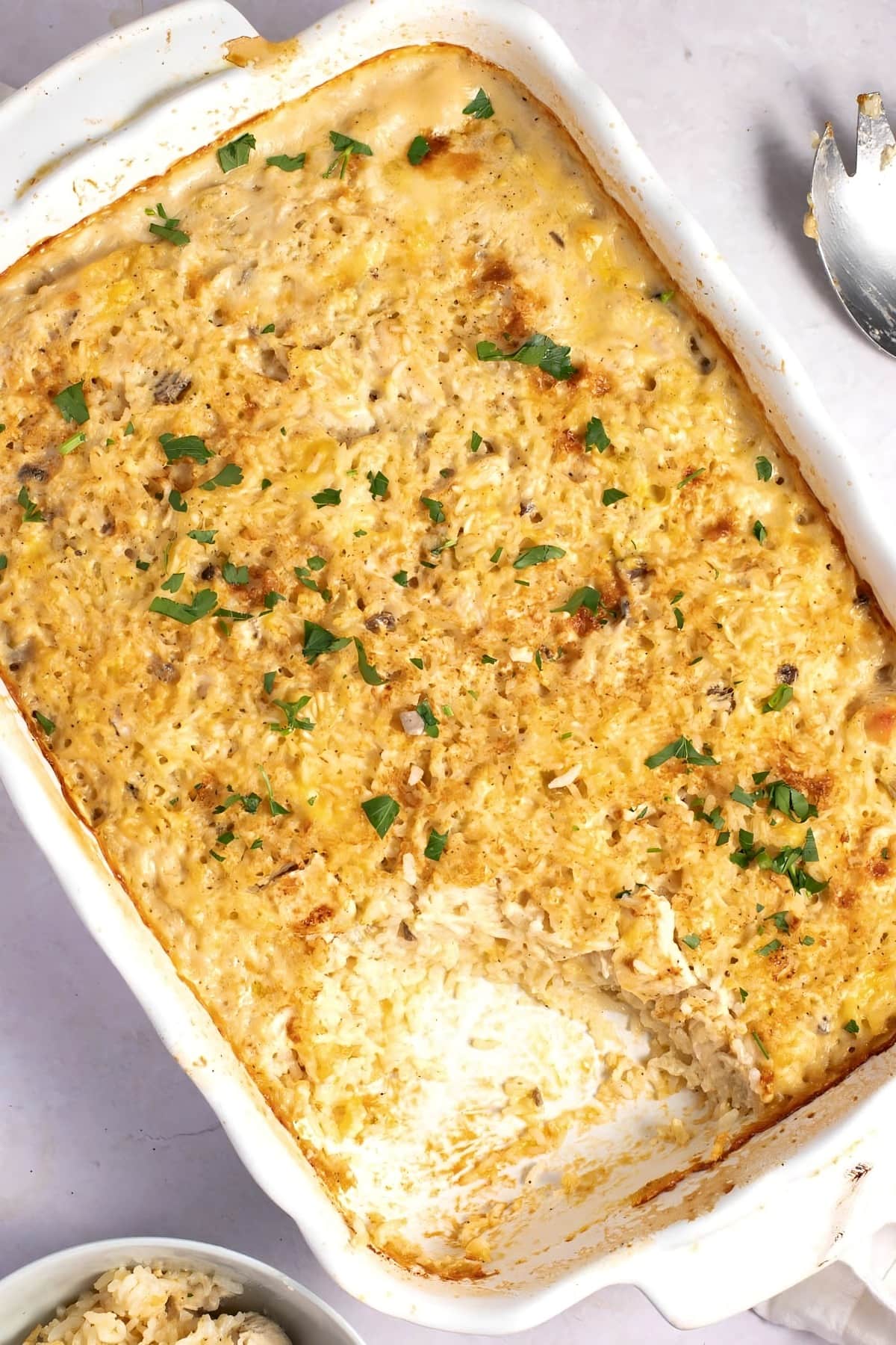 Chicken and Rice Casserole with Cream of Mushroom Soup