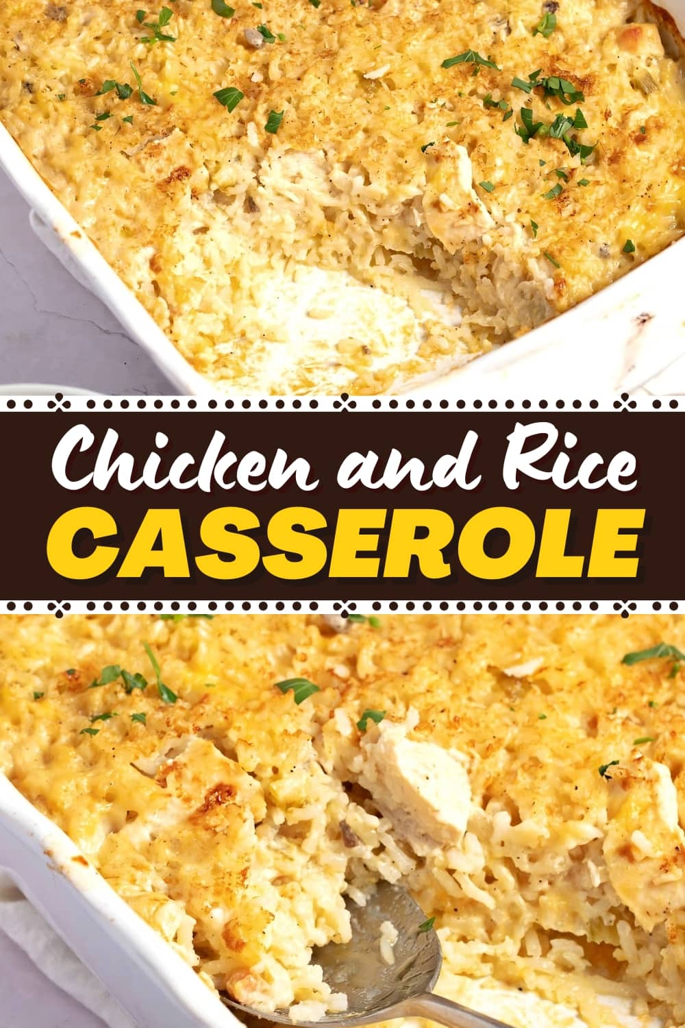 Chicken and Rice Casserole Recipe - Insanely Good
